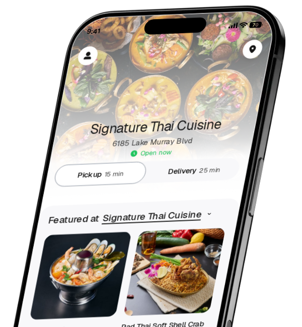 Signature Thai Cuisine app preview